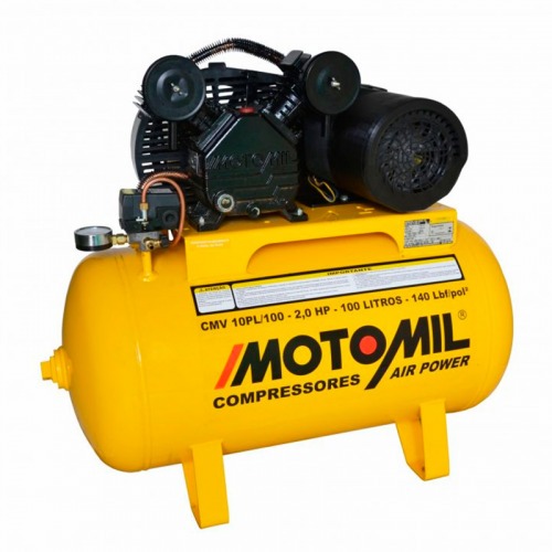 Compressor de ar 9 pés 100L 2 hp 140 libras monofásico - CMV-10PL/100A  220V Compressor de ar 9 pés 100L 2 hp 140 libras monofásico - CMV-10PL/100A  220V