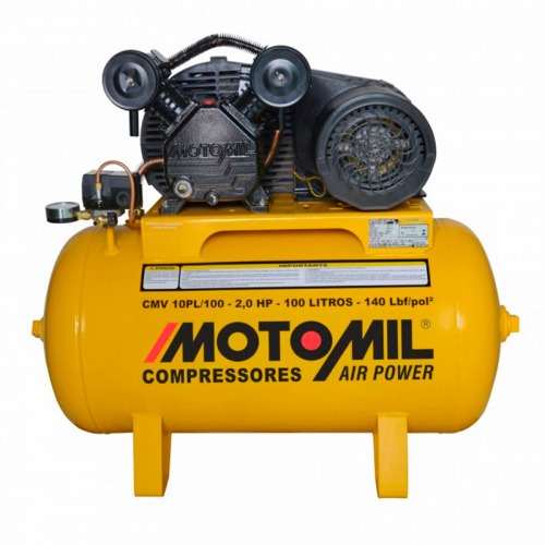 Compressor de ar 9 pés 100L 2 hp 140 libras monofásico - CMV-10PL/100A  220V Compressor de ar 9 pés 100L 2 hp 140 libras monofásico - CMV-10PL/100A  220V