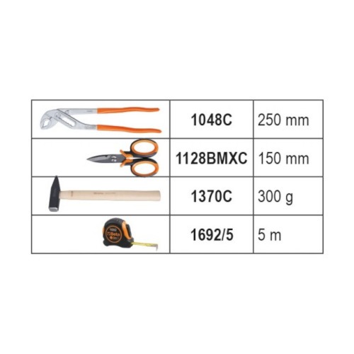 Gabinete para ferramentas 3 gavetas metálico com 159 peças - 2200E/21 Gabinete para ferramentas 3 gavetas metálico com 159 peças - 2200E/21