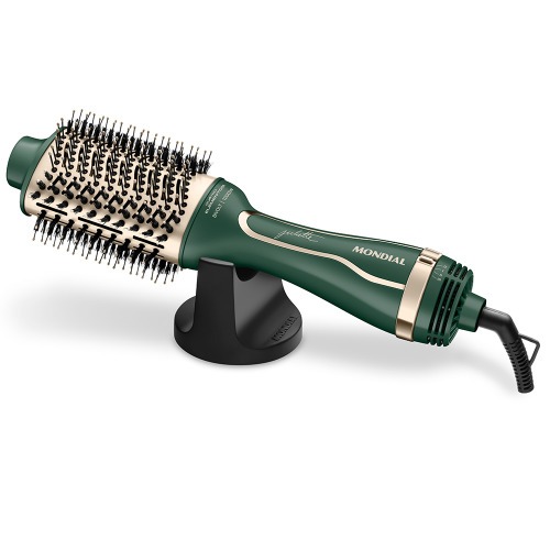 Escova secadora 4 elementos 1200W By Juliette verde oliva - ES-JU-02  110V/220V Escova secadora 4 elementos 1200W By Juliette verde oliva - ES-JU-02  110V/220V