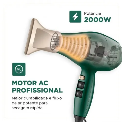 Secador de cabelo 2000 watts 4 Elementos By Juliette - SCP-JU-02  110V