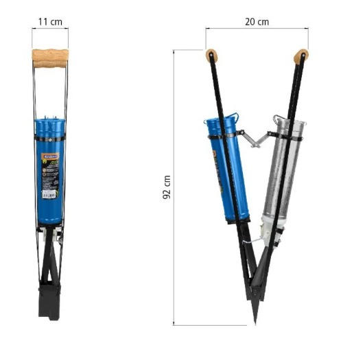 Plantadeira e adubadeira manual met�lica 1,5L - 77695/202