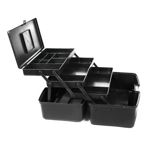 Maleta pl�stica para ferramentas 365 x 230 x 197 mm com 3 bandejas articuladas Premium