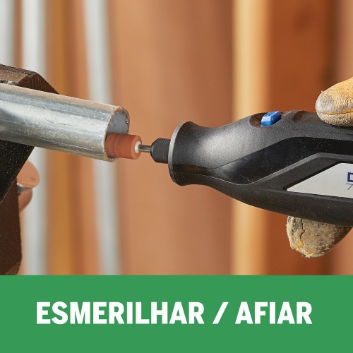 Micro retífica a bateria 4 volts com 5 acessórios - 7350 Micro retífica a bateria 4 volts com 5 acessórios - 7350