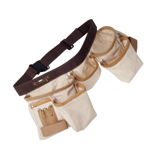Cinto para ferramentas em lona 330 x 330 x 175 mm com 10 bolsos