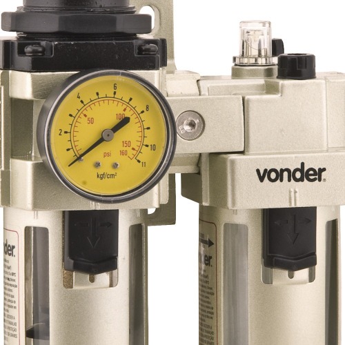 Conjunto filtro regulador e lubrificador 1/2