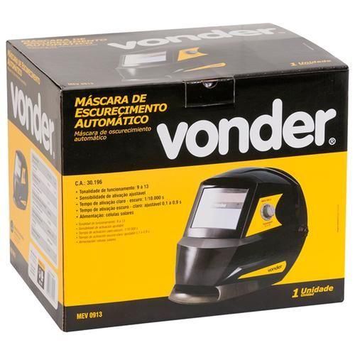Mscara de solda com escurecimento automtico tonalidade 9 a 13 - MEV0913