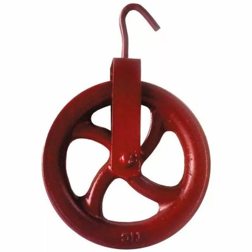 Roldana metlica com gancho 20 cm - 99.607