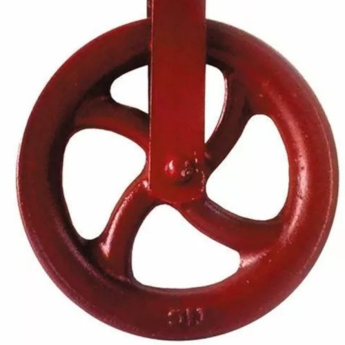 Roldana metlica com gancho 20 cm - 99.607