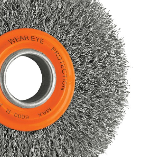 Escova de ao circular ondulada 6 x 1/2