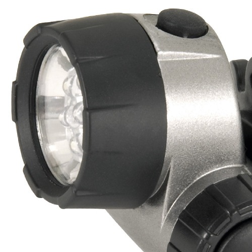 Lanterna de cabeça com 7 leds e 30 lúmens - LC 007 Lanterna de cabeça com 7 leds e 30 lúmens - LC 007