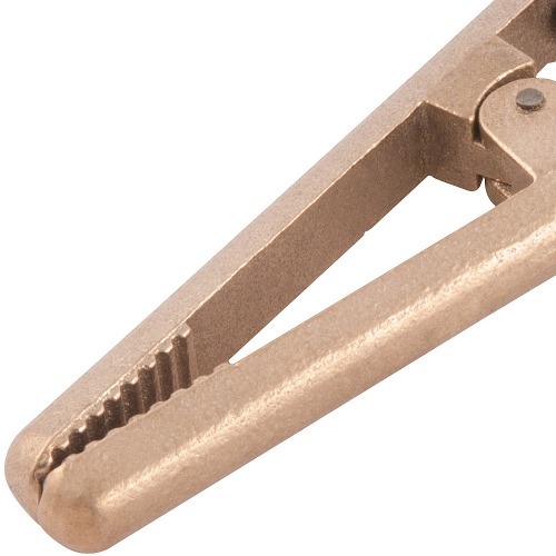 Garra negativa de bronze para solda 500A