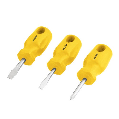 Jogo de chave de fenda e phillips com 10 peças aço cromo vanádio Jogo de chave de fenda e phillips com 10 peças aço cromo vanádio