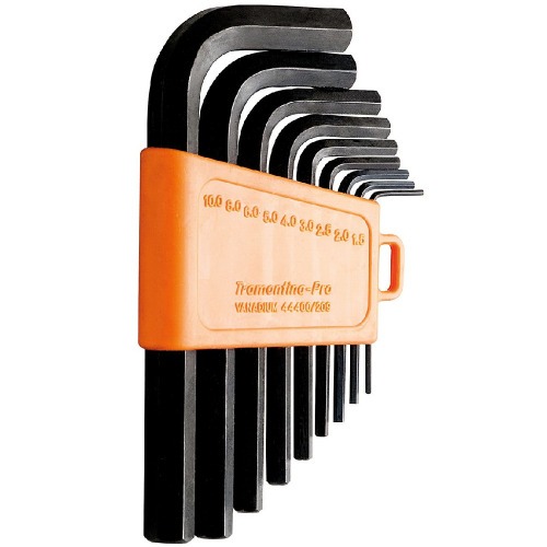 Jogo de chave allen 1,5 a 10 mm com 9 peças Jogo de chave allen 1,5 a 10 mm com 9 peças