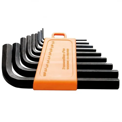 Jogo de chave allen 1,5 a 10 mm com 9 peças