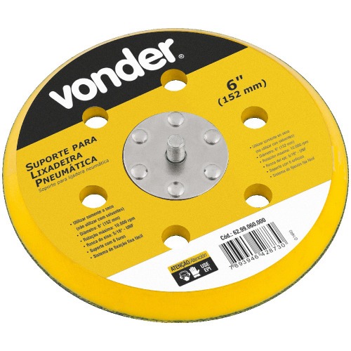 Base para lixadeira roto orbital pneumática 6 Base para lixadeira roto orbital pneumática 6