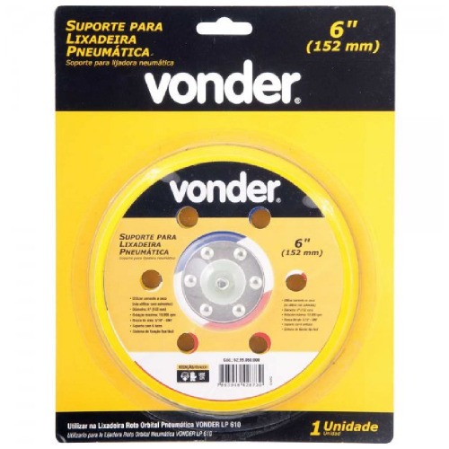 Base para lixadeira roto orbital pneumática 6 Base para lixadeira roto orbital pneumática 6