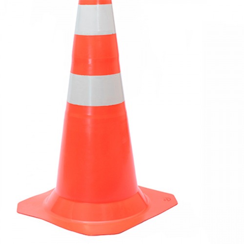 Cone para sinalização 50 cm com 2 faixas - RM-43 Cone para sinalização 50 cm com 2 faixas - RM-43