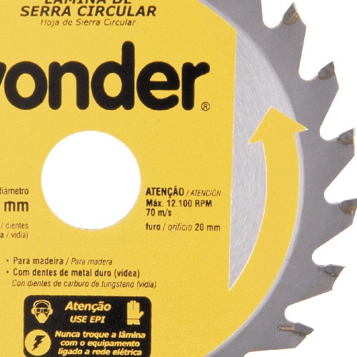 Disco de serra para madeira 110 x 20 x 24 dentes com 3 peças Disco de serra para madeira 110 x 20 x 24 dentes com 3 peças