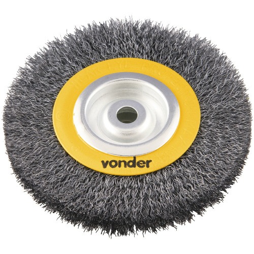 Escova de aço circular ondulada 6 x 3/4 x 1/2 Escova de aço circular ondulada 6 x 3/4 x 1/2