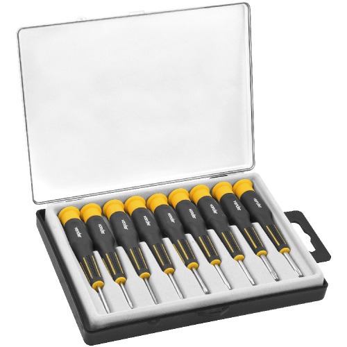 Jogo de chave hexalobular com cabo e 9 peas da t4 a t20