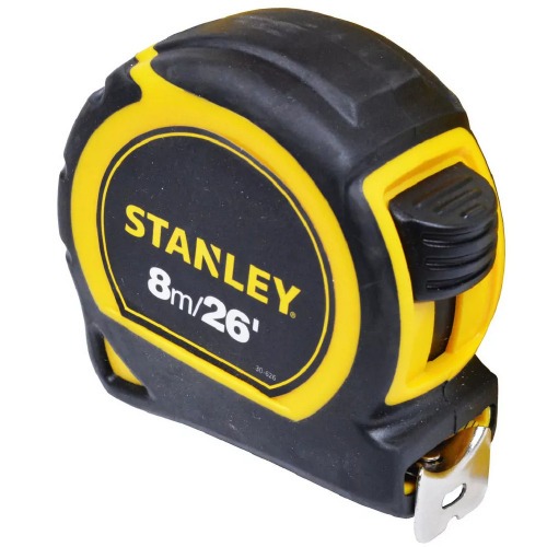 Trena com fita de ao 25 mm x 8 m com trava - GLOBAL PLUS