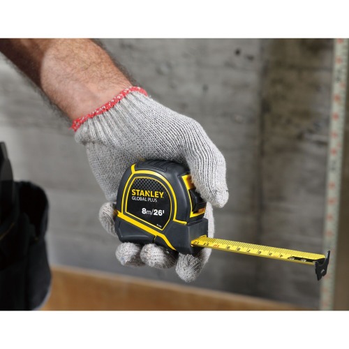 Trena com fita de ao 25 mm x 8 m com trava - GLOBAL PLUS