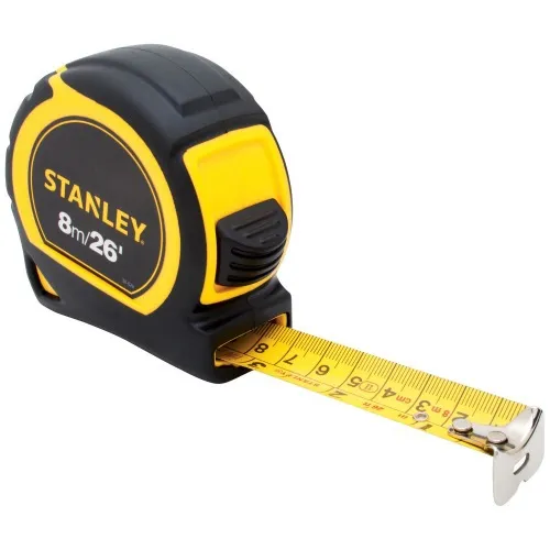 Trena com fita de aço 25 mm x 8 m com trava - GLOBAL PLUS