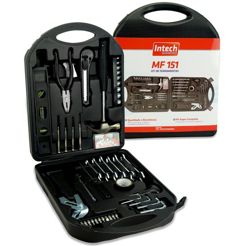 Jogo de ferramentas com maleta 151 peas MF151 + Maleta plstica para serra mrmore