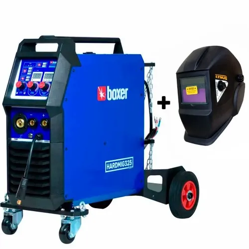 Kit Inversora de solda Multiprocesso 300A Hardmig 325 Flex + Máscara de solda automática
