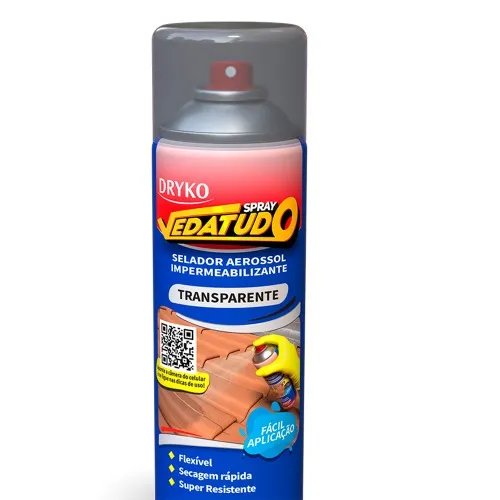 Borracha líquida impermeabilizante spray 400 ml - Vedatudo