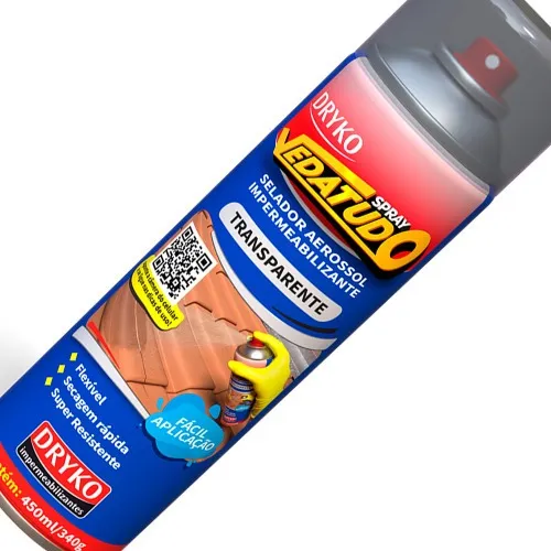 Borracha líquida impermeabilizante spray 400 ml - Vedatudo