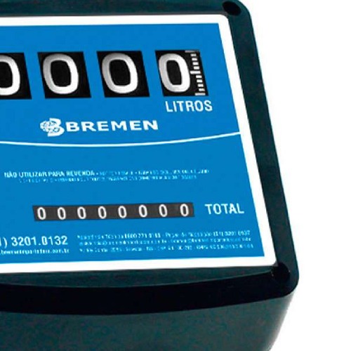 Medidor mec�nico para �leo diesel 20 a 120 L/min 4 d�gitos - BRE44