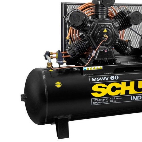 Compressor de ar 60 pés 425 litros 15 hp 175 lbs trifásico - Fort MSWV 60/425 Compressor de ar 60 pés 425 litros 15 hp 175 lbs trifásico - Fort MSWV 60/425