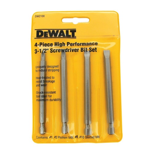 Jogo de ponteiras para parafusar com 4 unidades - DW-2100