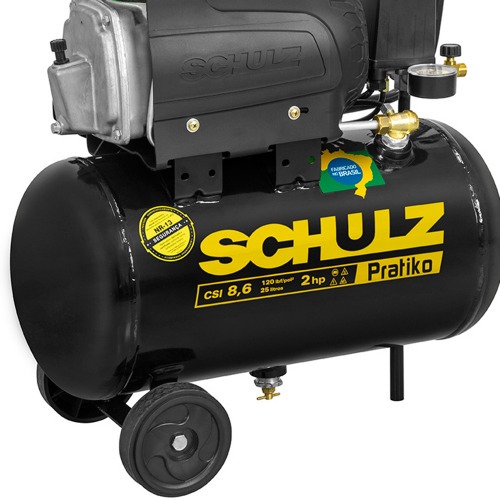 Compressor de ar 8,6 pés 25L 2 hp 120 libras - Pratiko CSI  220V Compressor de ar 8,6 pés 25L 2 hp 120 libras - Pratiko CSI  220V