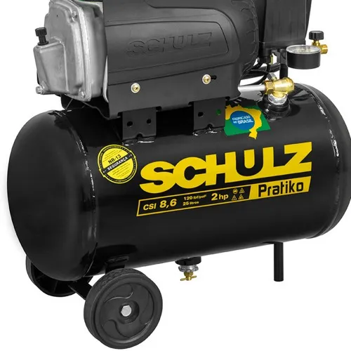 Compressor de ar 8,6 pés 25L 2 hp 120 libras - Pratiko CSI  220V