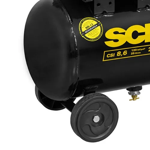 Compressor de ar 8,6 pés 25L 2 hp 120 libras - Pratiko CSI  220V