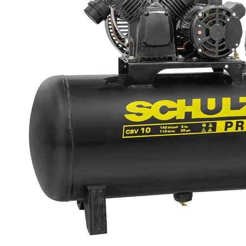 Compressor de ar 10 pés 110L 2 hp 140 libras trifásico - PRO CSV10/110