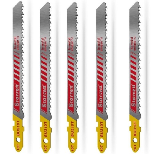 Jogo de lâmina serra tico tico bimetal 75 mm 10 dentes com 5 peças - BU310T Jogo de lâmina serra tico tico bimetal 75 mm 10 dentes com 5 peças - BU310T