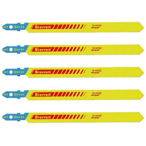 Lâmina serra tico tico 100 mm 24 dentes bimetal multiuso 5 peças - BU424 Lâmina serra tico tico 100 mm 24 dentes bimetal multiuso 5 peças - BU424