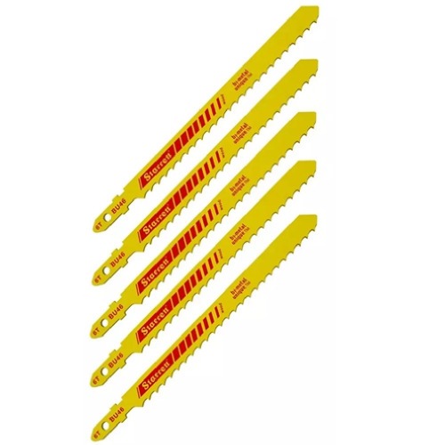 Cartela de lmina serra para tico tico 100 mm 6 dentes com 5 peas - BU46