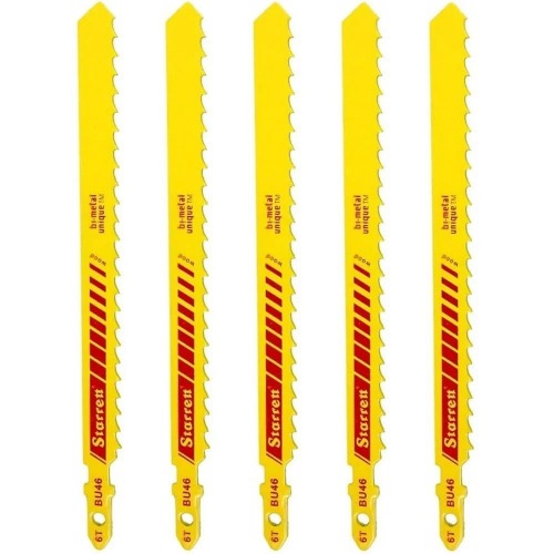 Cartela de lmina serra para tico tico 100 mm 6 dentes com 5 peas - BU46