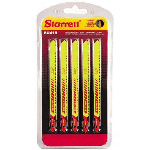 Jogo de lmina serra tico tico bimetal 100 mm com 05 peas - BU418