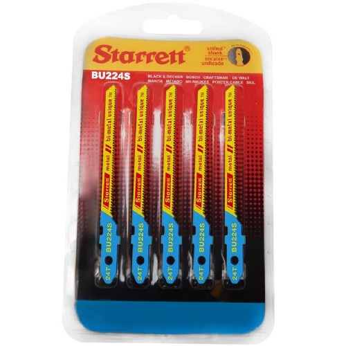 Lmina para serra tico tico cortes curvos 50 mm 24 dentes com 5 peas - BU224S