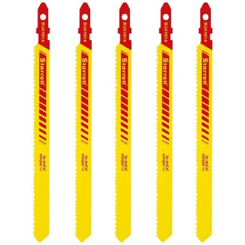 L�mina serra tico tico 100 mm 14 dentes bimetal multiuso 5 pe�as - BU41014