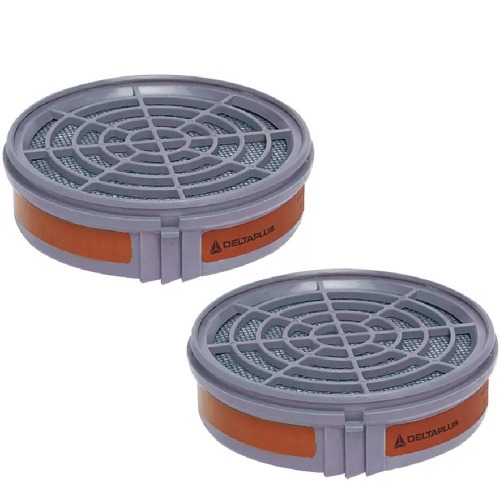 Cartucho p/ vapores orgânicos para respirador Jupiter 2 peças - M6000 A2 Cartucho p/ vapores orgânicos para respirador Jupiter 2 peças - M6000 A2