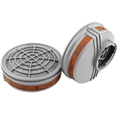 Cartucho p/ vapores orgânicos para respirador Jupiter 2 peças - M6000 A2 Cartucho p/ vapores orgânicos para respirador Jupiter 2 peças - M6000 A2