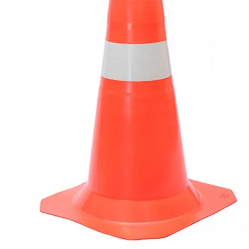 Kit 4 Cones para sinalização 75 cm com 2 faixas - RM-41