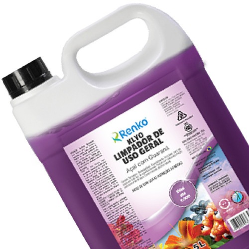 Detergente uso geral 5 litros açai/guarana - KLYO Detergente uso geral 5 litros açai/guarana - KLYO
